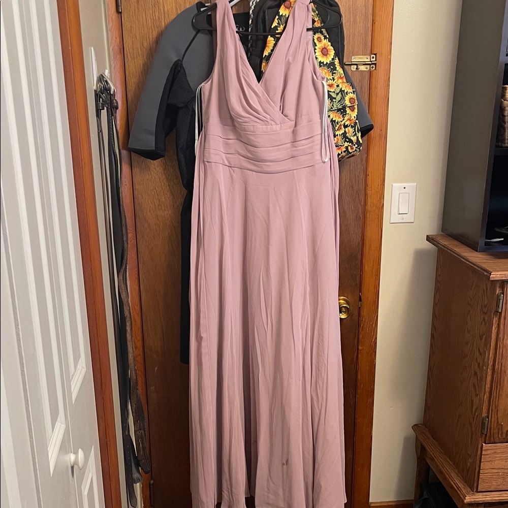 Elegant Mauve Bridesmaid Dress